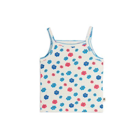 Flowers Pointelle Tank Top