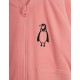 Penguin microfleece jacket - pink