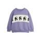 Panther panel sweatshirt - purple