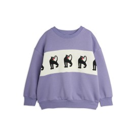 Panther panel sweatshirt - purple