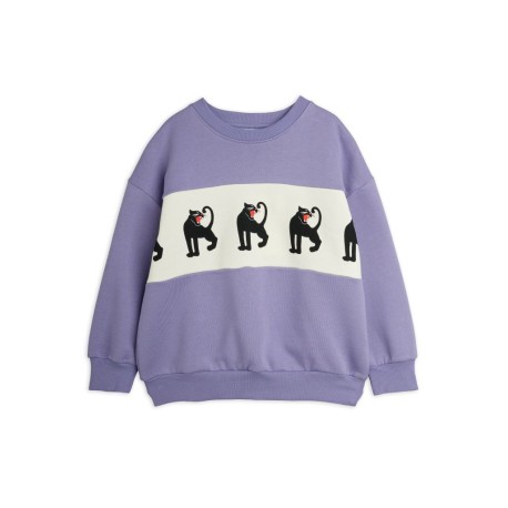 Panther panel sweatshirt - purple