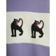 Panther panel sweatshirt - purple