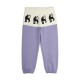 Panther panel sweatspants - purple