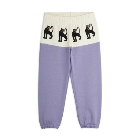 Panther panel sweatspants - purple
