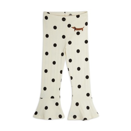 Dots dog flared trousers
