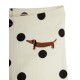 Dots dog flared trousers