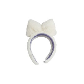 Faux fur bow headband