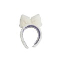 Faux fur bow headband