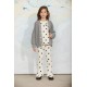 Dots dog flared trousers