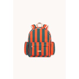 Red blue stripes backpack