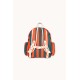 Red blue stripes backpack