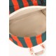 Red blue stripes backpack