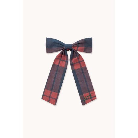 Check scrunchies - red