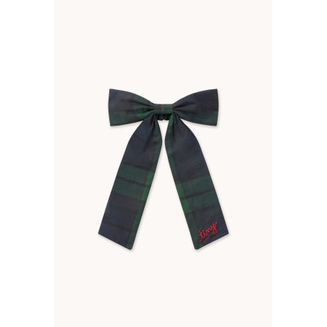 Check scrunchies - green
