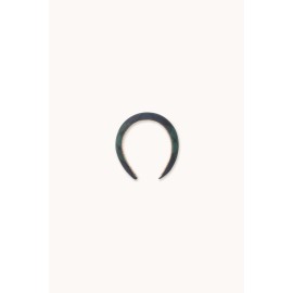 Check padded headband - green