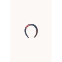 Check padded headband - red