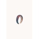 Check padded headband - red