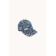 Tonal Roses denim cap