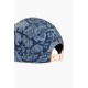 Tonal Roses denim cap