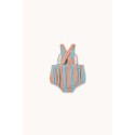 Blue - pink stripes baby body