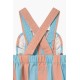 Blue - pink stripes baby body