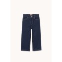 Contrast red denim pants