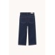 Contrast red denim pants