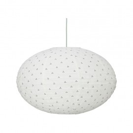 Ellipse lamp - navy dots