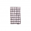 Single bedsheet black grid