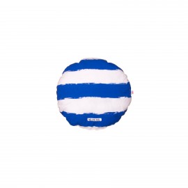 Circle Pillow blue stripes