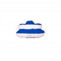 Cloud pillow blue stripes