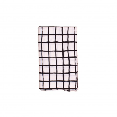 Kids bedsheet black grid