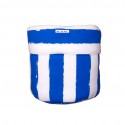 Storage basket M blue stripes