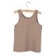 Tank top Lily - brown/white striped