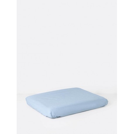 Hush fitted changing mat cover - light blue