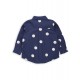 Dot woven shirt navy