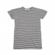 Tee dress B/W striped