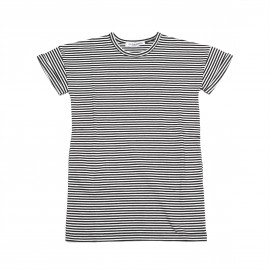 Tee dress B/W striped