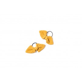 Hair bow - mustard - set of 2