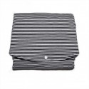 Changing mat - black/white stripes