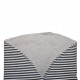 Changing mat - black/white stripes