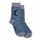 Moon socks - blue