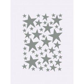 Mini Stars Wallsticker - grey