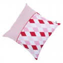 Small cushion - lozenge pink & red