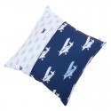 Small cushion - airplane blue