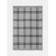 Checked Wool Blend Blanket - Grey